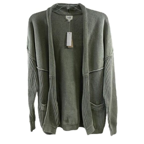 BKE NWT Washed Sage Cardigan Sweater Size S - Picture 1 of 8